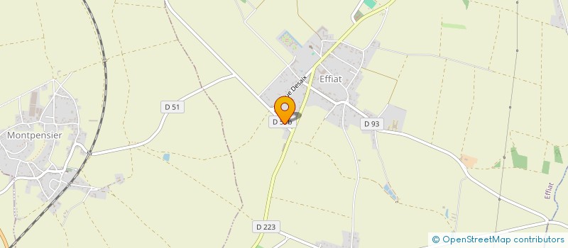 localisation de l'entreprise EARL DU COSAQUE  EFFIAT