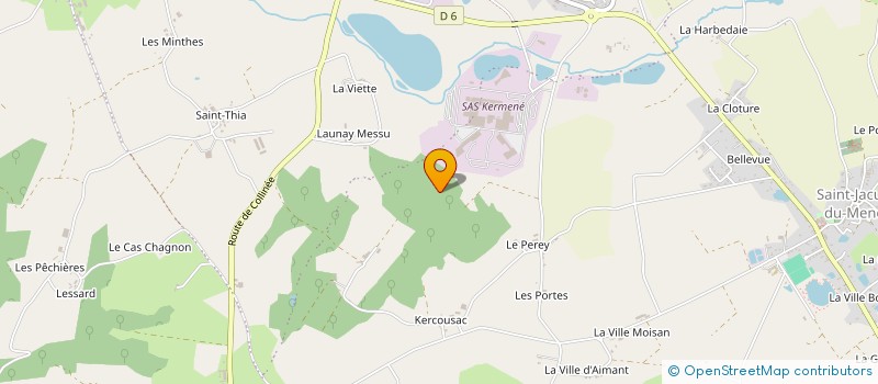 localisation de l'entreprise EARL DU COUDRAY à LE MENE