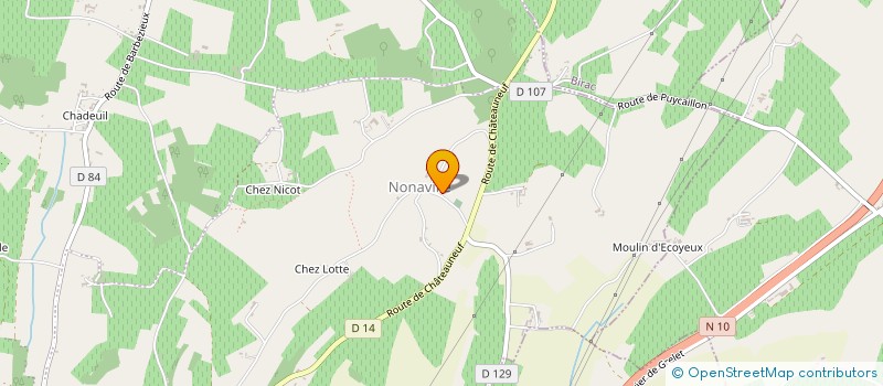 localisation de l'entreprise EARL DU CREAU à BELLEVIGNE