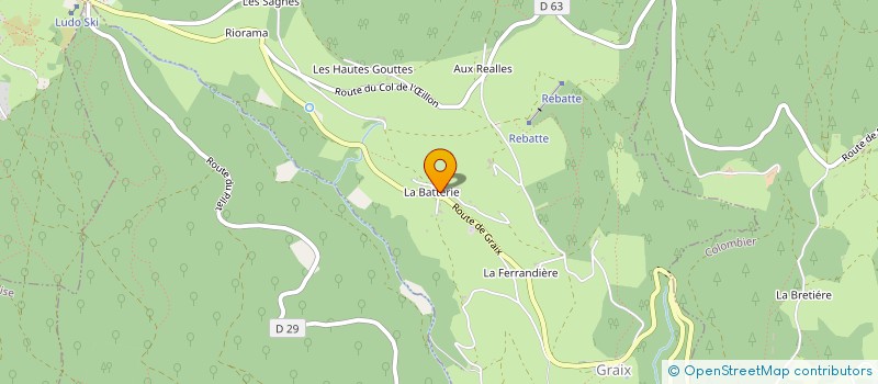 localisation de l'entreprise EARL DU CRET DE LA CHEVRE  GRAIX