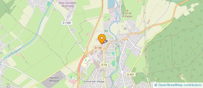 localisation de l'entreprise EARL DU CRET DE LA RAPPE à DOUBS