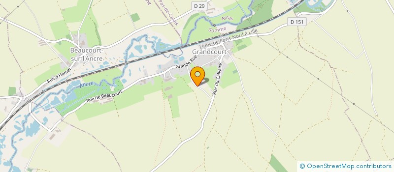 localisation de l'entreprise EARL DU CROQUET  GRANDCOURT