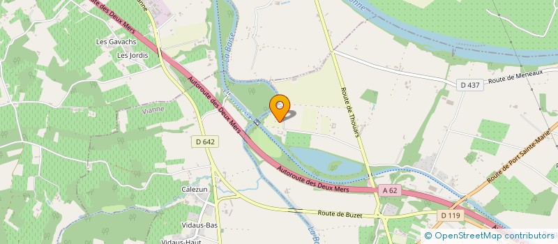 localisation de l'entreprise EARL DU DOMAINE DE BAISE  FEUGAROLLES