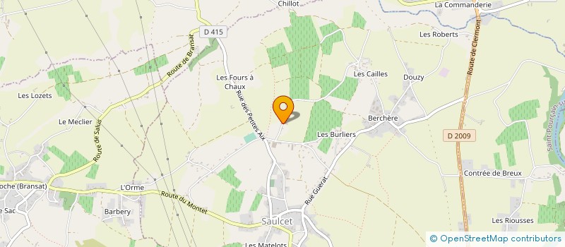 localisation de l'entreprise EARL DU DOMAINE DE CHINIERE  SAULCET
