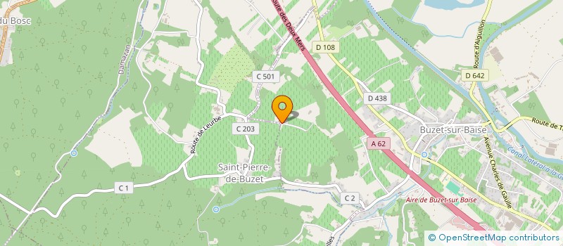 localisation de l'entreprise EARL DU DOMAINE DE SAINTE FOY  BUZET-SUR-BAISE