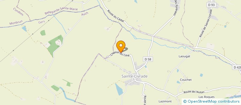 localisation de l'entreprise EARL DU DOMAINE DE SERE à LEVIGNAC SUR SAVE