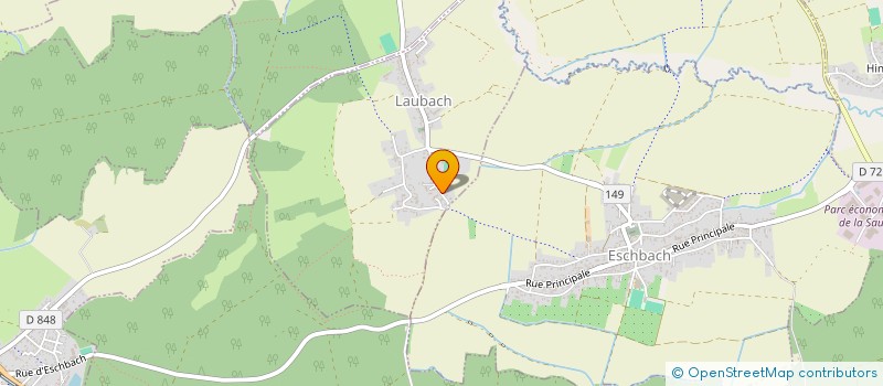 localisation de l'entreprise EARL DU DOMAINE DE WALBOURG  LAUBACH