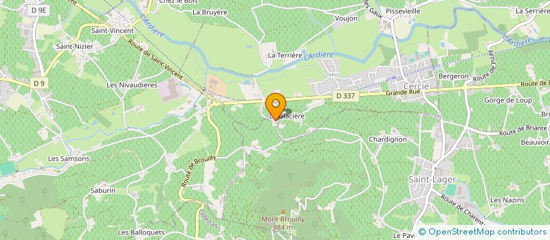 localisation de l'entreprise EARL DU DOMAINE DU PERE JEAN à CERCIE