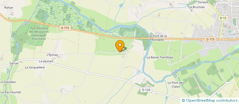 localisation de l'entreprise EARL DU DON à GUEMENE-PENFAO