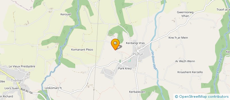 localisation de l'entreprise EARL DU DOURON  PLESTIN-LES-GREVES