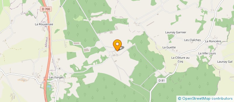 localisation de l'entreprise EARL DU FAOUET à PLOEUC-L'HERMITAGE