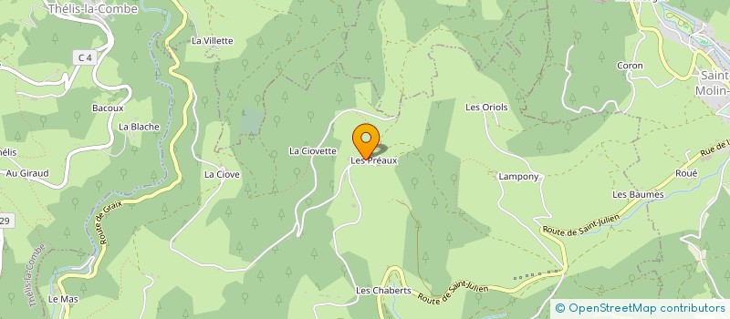 localisation de l'entreprise EARL DU FAUGIER  LA VERSANNE