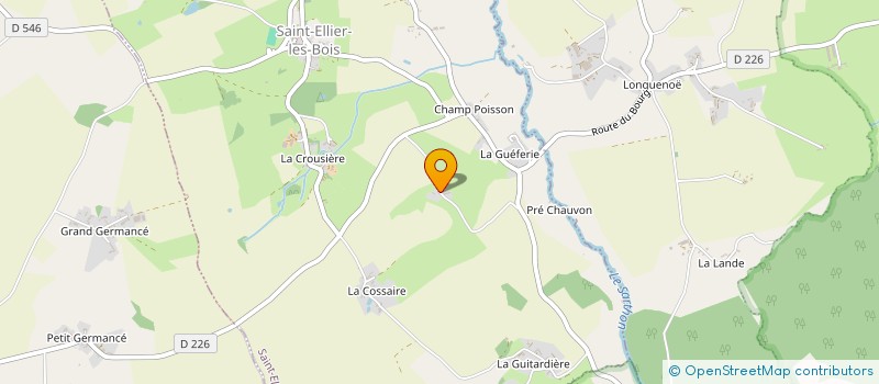 localisation de l'entreprise EARL DU FAY à CARROUGES