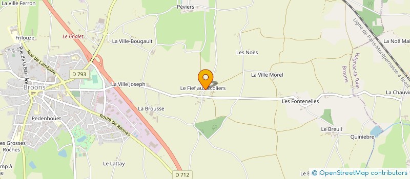 localisation de l'entreprise EARL DU FIEF à BROONS