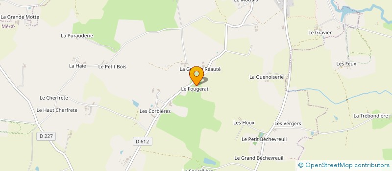 localisation de l'entreprise EARL DU FOUGERAY à MERAL