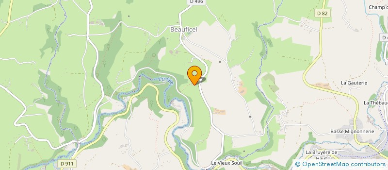localisation de l'entreprise EARL DU FOUGERAY à PERRIERS-EN-BEAUFICEL