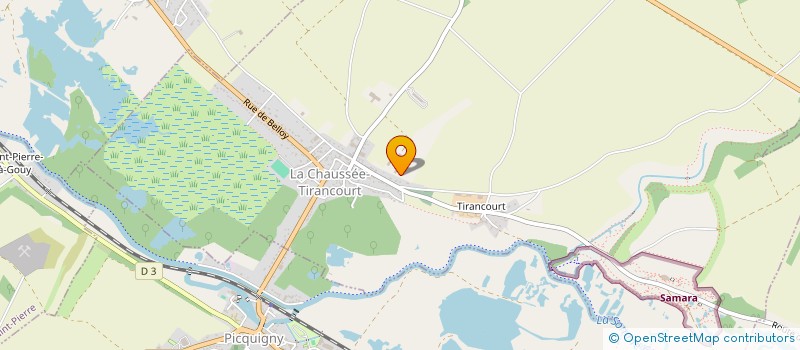 localisation de l'entreprise EARL DU FOUR A CHAUX  LA CHAUSSEE-TIRANCOURT