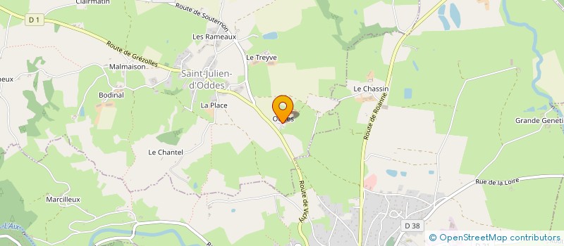 localisation de l'entreprise EARL DU FOUR A CHAUX  SAINT-JULIEN-D'ODDES