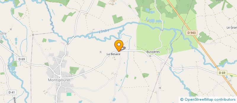 localisation de l'entreprise EARL DU FRENE à MONTIPOURET