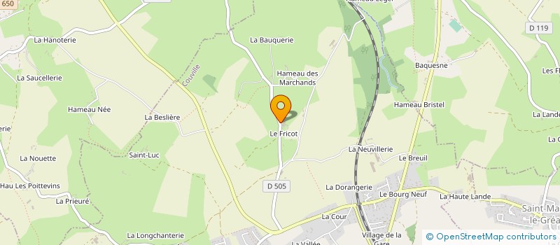 localisation de l'entreprise EARL DU FRICOT à COUVILLE