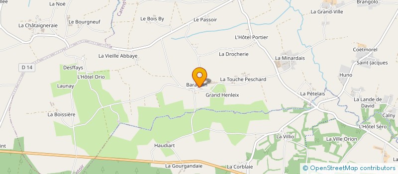 localisation de l'entreprise EARL DU GAGE à CARENTOIR
