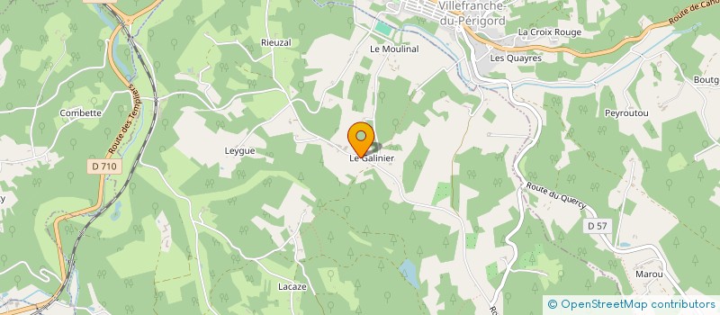 localisation de l'entreprise EARL DU GALINIE  LOUBEJAC