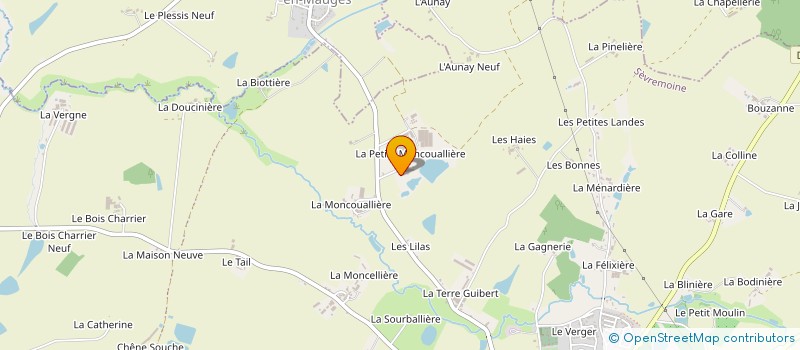 localisation de l'entreprise EARL DU GARDOUET à SEVREMOINE