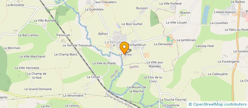 localisation de l'entreprise EARL DU GARUN à LA NOUAYE