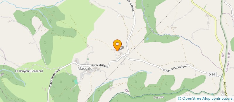 localisation de l'entreprise EARL DU GAZEL  MASSALS