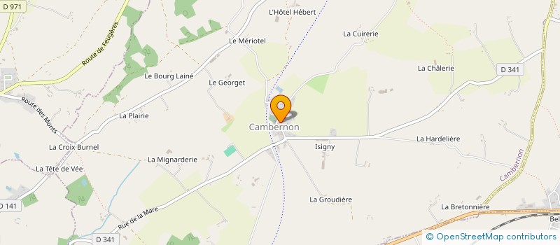 localisation de l'entreprise EARL DU GEORGET à CAMBERNON