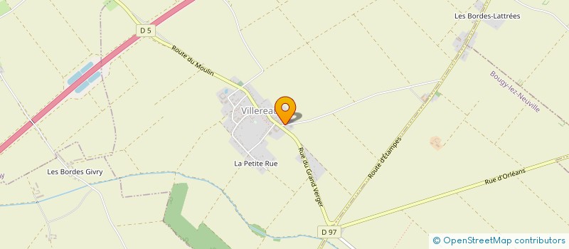 localisation de l'entreprise EARL DU GLAPIER à VILLEREAU