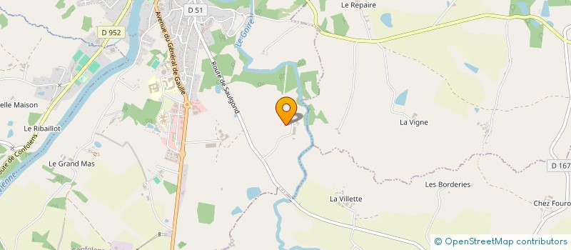 localisation de l'entreprise EARL DU GOIRE à CONFOLENS