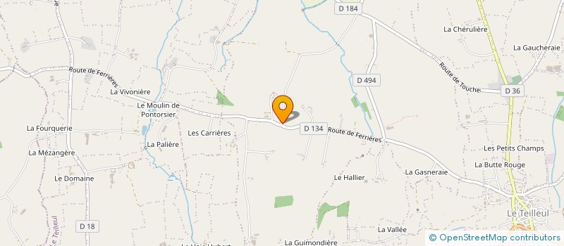 localisation de l'entreprise EARL DU GOMER à LE TEILLEUL