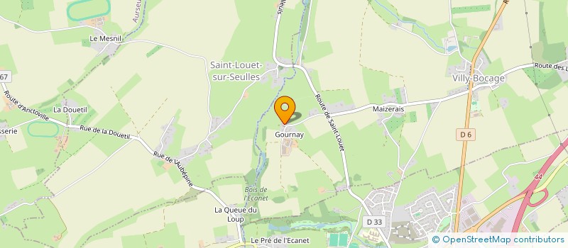 localisation de l'entreprise EARL DU GOURNAY à VILLY-BOCAGE