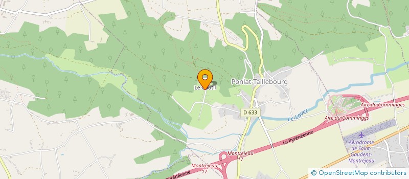 localisation de l'entreprise EARL DU GOUTIL à PONLAT-TAILLEBOURG