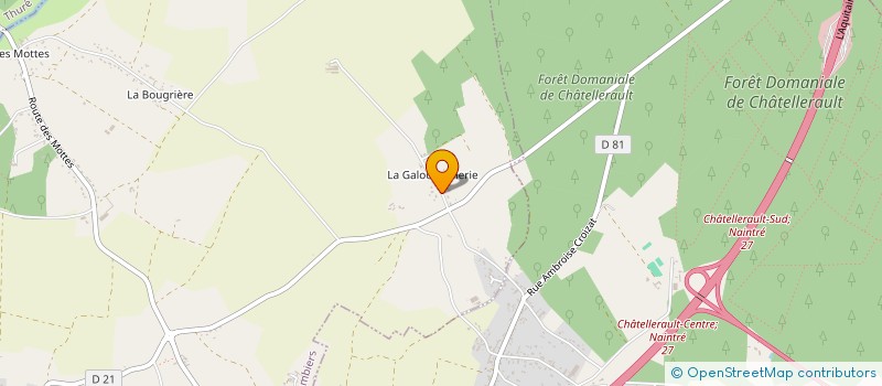 localisation de l'entreprise EARL DU GRAND AIR à COLOMBIERS