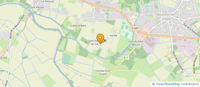 localisation de l'entreprise EARL DU GRAND AVRILLE à BEAUFORT-EN-ANJOU