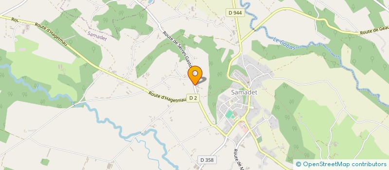 localisation de l'entreprise EARL DU GRAND BAS à SAMADET