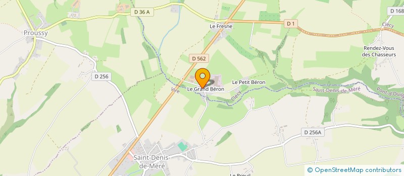 localisation de l'entreprise EARL DU GRAND BERON à CLECY