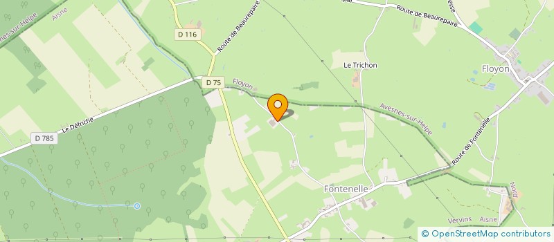 localisation de l'entreprise EARL DU GRAND CERISIER à FONTENELLE