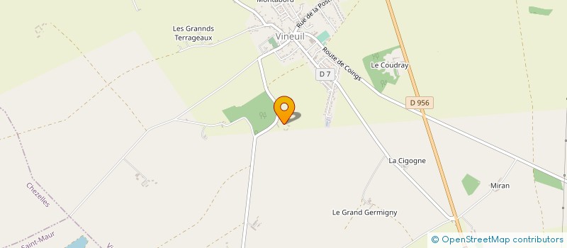 localisation de l'entreprise EARL DU GRAND CHOTTIN à VINEUIL