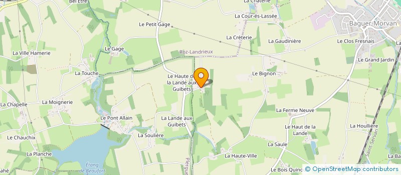 localisation de l'entreprise EARL DU GRAND CLOS à BAGUER-MORVAN