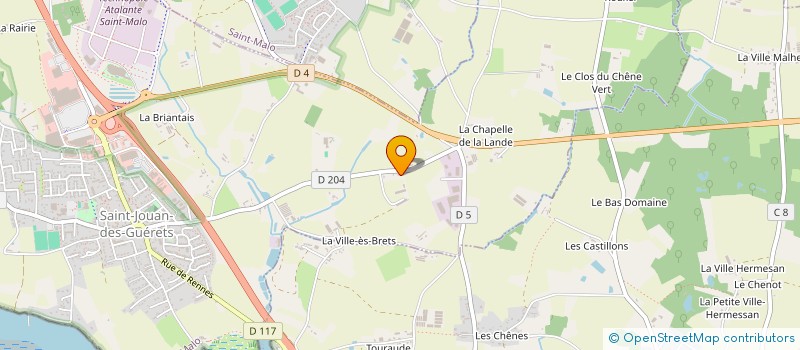 localisation de l'entreprise EARL DU GRAND DOMAINE à SAINT-JOUAN-DES-GUERETS