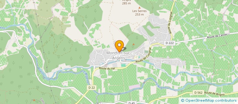 localisation de l'entreprise EARL DU GRAND JAS  ENTRECASTEAUX