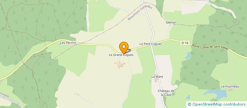 localisation de l'entreprise EARL DU GRAND LUGUES à BEAUMONT-SARDOLLES