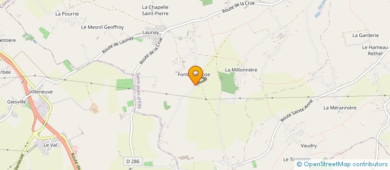 localisation de l'entreprise EARL DU GRAND SAPIN à SAINT-JEAN-D'ELLE