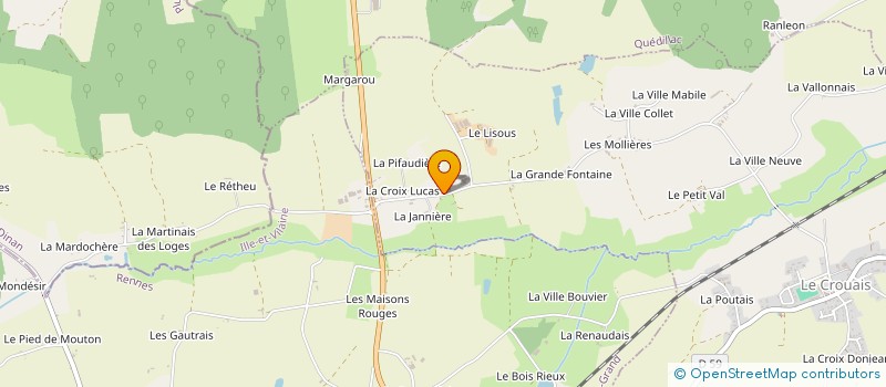 localisation de l'entreprise EARL DU GRAND VAL à LE CROUAIS