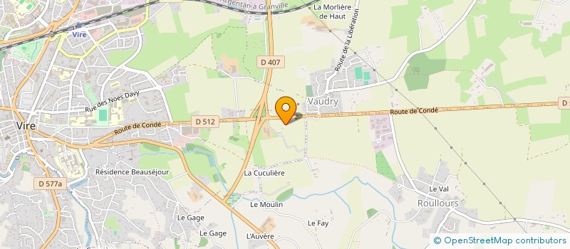 localisation de l'entreprise EARL DU GRANIT à VIRE-NORMANDIE
