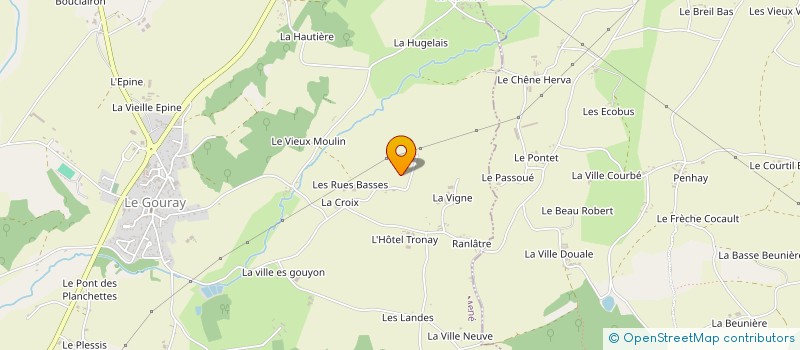 localisation de l'entreprise EARL DU GROS CHENE à LE MENE
