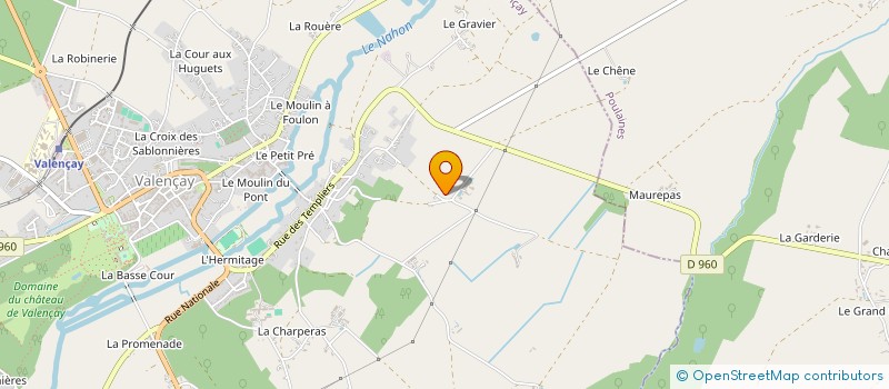 localisation de l'entreprise EARL DU GROS CHENE à VICQ-SUR-NAHON